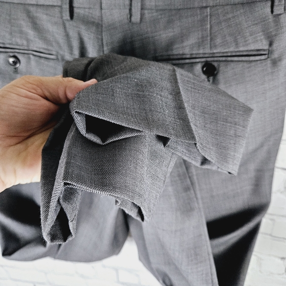 REISS | 3 piece grey/silver single button jacket suit set - Picture 15 of 16